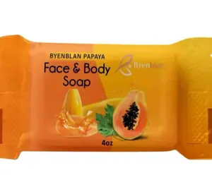 Byenblan  Papaya 1 Piece  SoapCitrus  Glow,Floral  Design  Unisex, Soft Cover,Special  Edition,2025  Edition