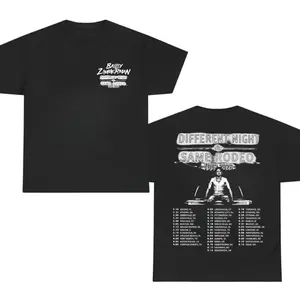 Bailey Zimmerman 2026 Rodeo Nights Tour Shirt – Country Music Concert Double Print T-Shirt with Back Tour Schedule for Fans, shirts men, shirts women.