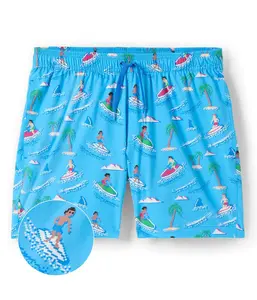 Aquaholic Stretch Swim Trunks - 6" Inseam