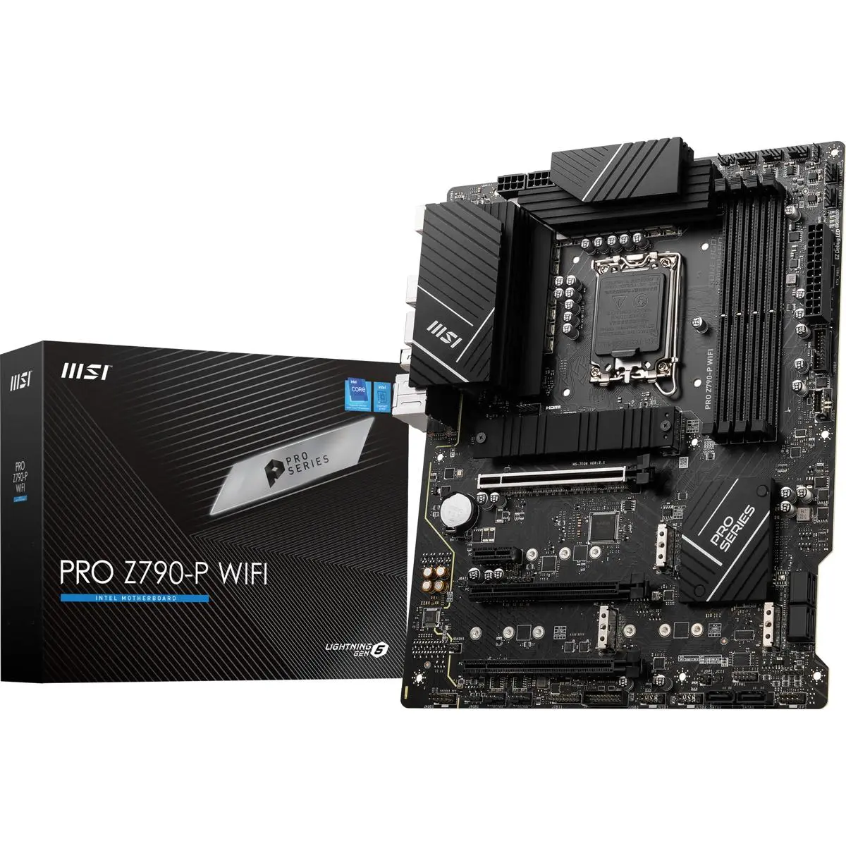 MSI PRO Z790-P Wi-Fi Built-In ATX Board, LGA 1700 Socket, DDR5 RAM Sticks Compatible, SATA 6Gb/s Desktop Motherboard for Computers & Office Equipment