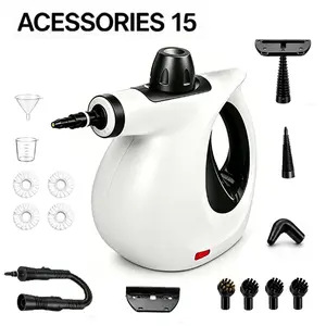 DauHor 1050W High Pressure Steam Cleaner | Portable Cleaning Machine with 15 Accessories ,Pressurized Handheld Steam Cleaner for House,