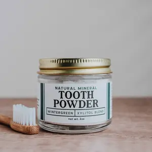 Remineralizing Tooth Powder (Revised Formula) by Revive Homestead - Non-Nano Hydroxyapatite - Fluoride-Free, Teeth Whitening, Gentle, Sensitive, Vegan Option, Remineralizing, Natural Toothpaste Alternative for Adults & Kids