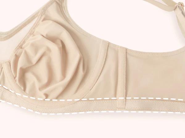 HSIA Cardi Comfort Plus Size Bra Underwire Smoothing Seamless Soft Fabric Wide Adjustable Strap Full Coverage Unlined Minimizer T-shirt Bra SpringStatements