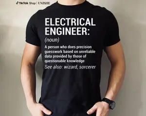 100% Cotton Funny Tee for Electrical Engineers and Engineering Fans