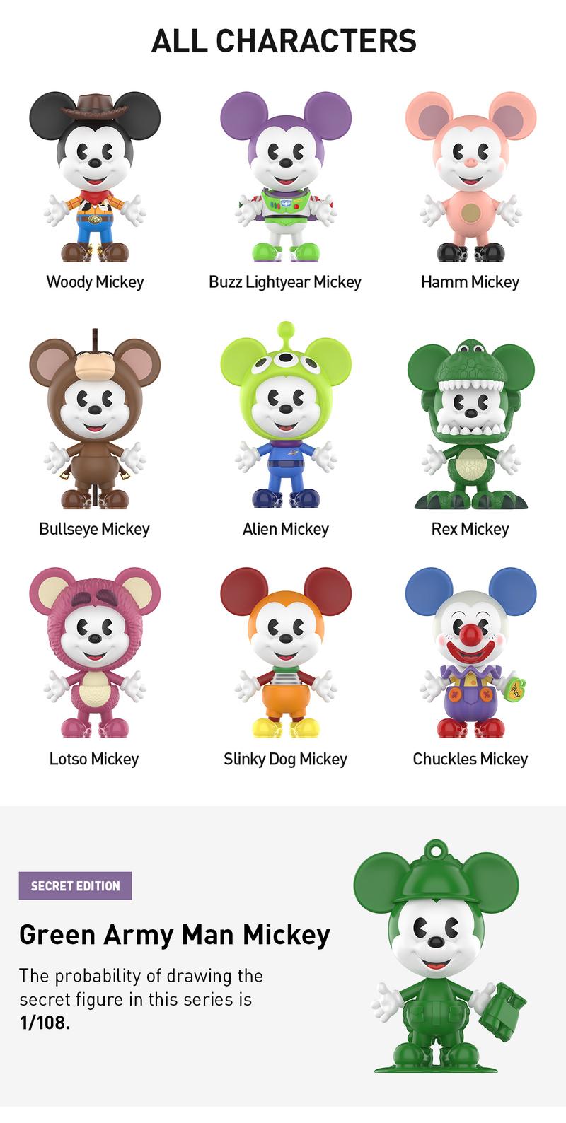 POP MART Disney Mickey Remixed: Mickey Meets Pixar Series Figures