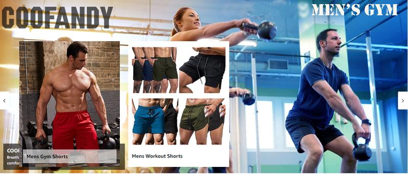 COOFANDY Men's 3 Pack Workout Gym Shorts Mesh Athletic Shorts Lightweight Bodybuilding Training Quick Dry Short Pants with Elastic Waistband & Adjustable Drawstring COOFANDY Men's 3 Pack Workout Gym Shorts Mesh Athletic Shorts Lightweight Bodybuilding Training Quick Dry Short Pants with Elastic Waistband & Adjustable Drawstring