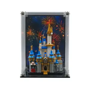 Acrylic Display Case UV Print Compatible with LEGO® 40478 Disney Mini Castle - Set Not Included
