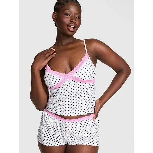 PINK 24/7 Lounge Modal Lace-Trim Cami