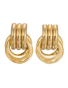 Austin Blaze Corinne Double Knot Earrings in Gold