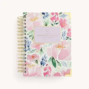 2026 Spiral Daily Simplified Planner - Cottage Floral 2026 Spiral Daily Simplified Planner - Cottage Floral