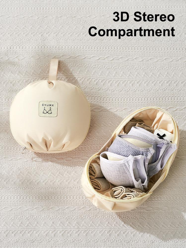 UFORU Lingerie Storage Bag Set of 2, Underwear Organizer Pouch, 3-in-1 Travel Packing Cube for Bras, Socks, and Intimate Apparel, Mini Storage Bags, Portable Packing Cubes for Travel and Business Trips, Luggage Compartment Organizers