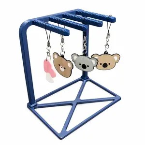 Keychain Display Stand | Desktop Organizer Rack for Keychains & Accessories | Modern Storage Holder