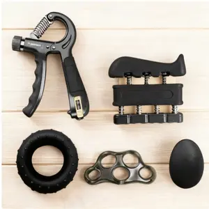 5pcs Grip Strength Trainer Adjustable Forearm Strengthener Finger Exerciser Finger Stretcher Forearm Workout Ring And Hand Exercise Ball