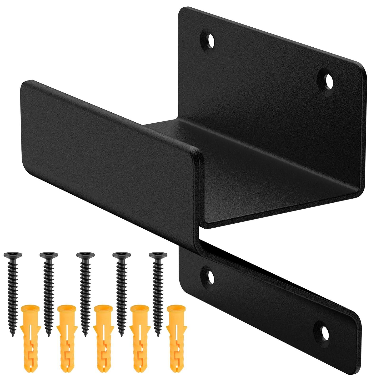 Ladder Hanger Steel Wall Mount Wheelbarrow Hanger for Garage Wall Heavy Duty Wall Mount for Ladder Folding Chair Stroller Storage Black Adjustable Strap Hook Adjustable Hangable Organiser