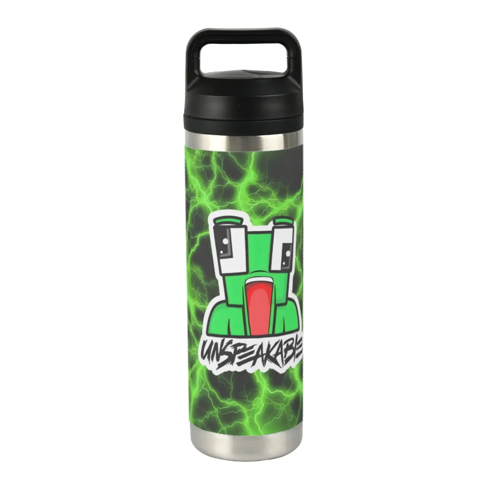 20oz Slim Stylish Hydration Tumbler - Stainless Steel Double-Wall Vac. Insulated Travel Tumbler, Easy to Clean, Vivid Prints, 500-1000ml Portable Kitchenware Drinkware, Thermal Hold, Ideal Friend Gift, Unspeakable-A