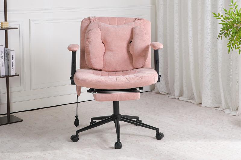 【Miroza】Criss-cross Chair with Manually Inflatable Cushion and Flippable armrest, Modern Accent Casual Living room Chair, Adjustable Seat Height, Lumbar Support and Armrests, Suitable for Living Rooms, Bedrooms and Offices