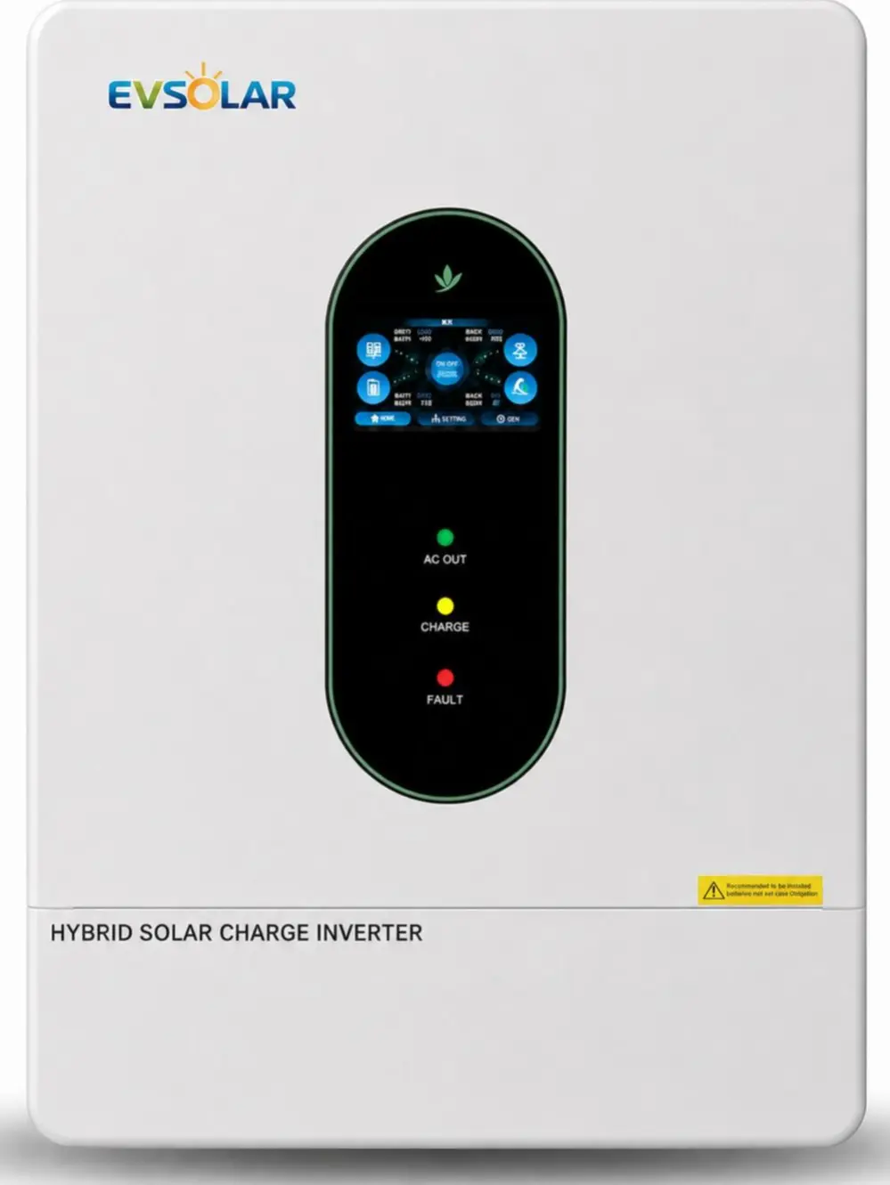 【New arrival Upgrade】EVSOLAR 12000W DC48V to 120V/240V Split Phase,Hybrid Solar Inverter, All-in-One,24000W PV Input & 250A Fast Charge, 120V/240V Off-Grid System, 2 MPPT, WiFi Monitor, 6-Unit Parallel, UL Listed for Home Battery Backup