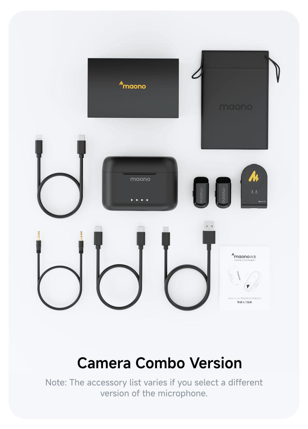 T1 MINI Wireless Lavalier Microphone Adapter for iPhone,  Android smartphones of Lightning and Type-C, 3.5mm Camera, perfect for TikTok, YouTube, Video Vlogging, Audio Recording, interviewing