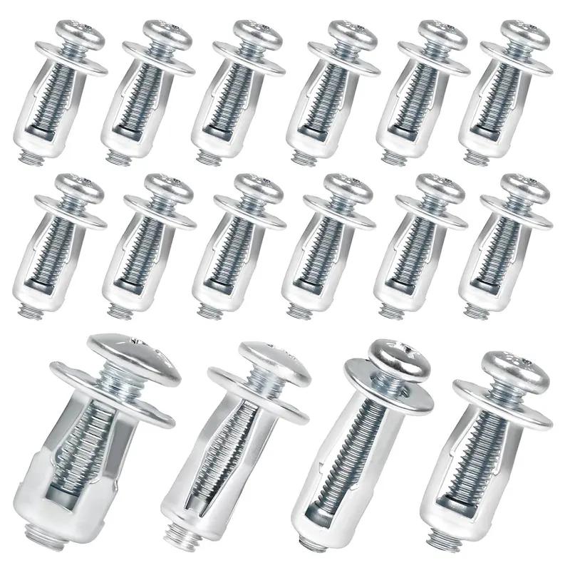 30Pcs/90Pcs Heavy-Duty Carbon Steel Button Rivet Locking Nuts Set - Durable, Rustproof, Bolt-Compatible Industrial & Furniture Hardware for Panel Fixing, Sheet Metal Repair (M4, M5, M6 Sizes)