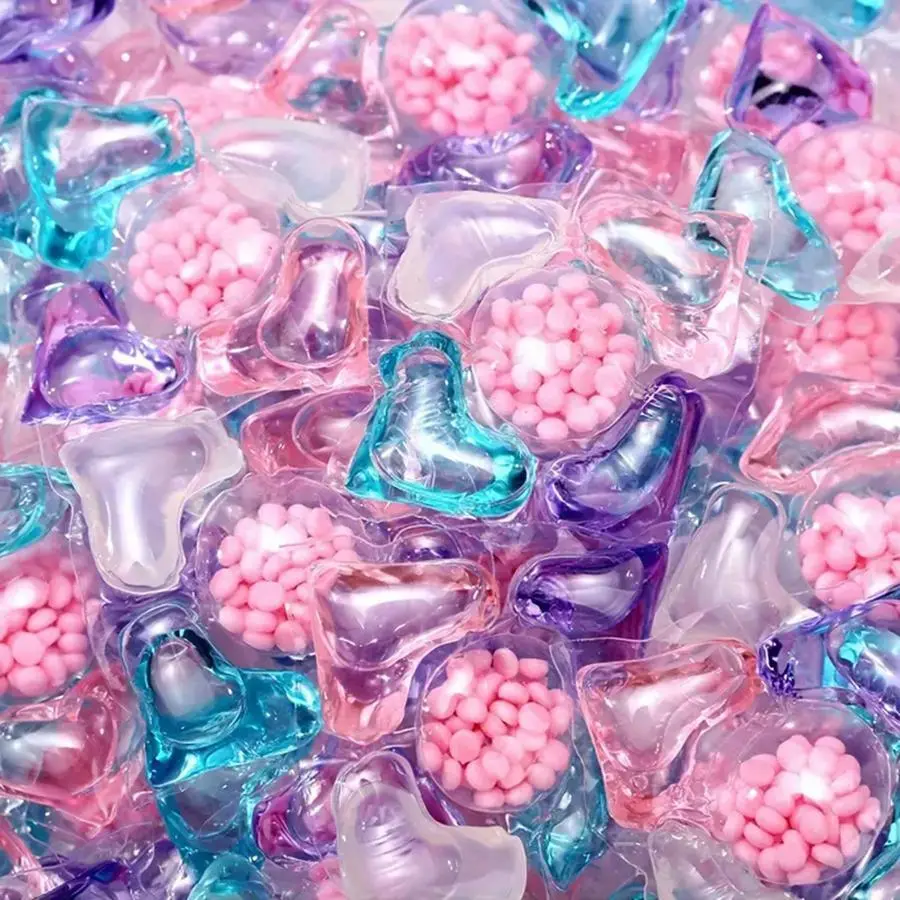 5 in 1 Long Lasting Fragrance Laundry Beads, 50pcs Portable Laundry Detergent Beads for Home & Travel, Home Essentials