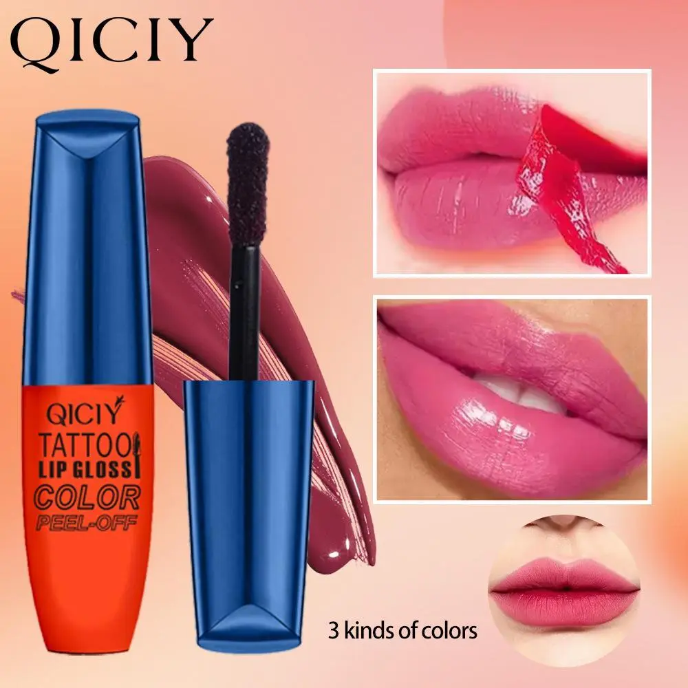 tattoo colors are peelable, waterproof,  resistant, non fading, durable, easy to apply, suitable for all day wear. There are  of matte peelable lip gloss combination peel  Makeup Flawless Cosmetic Glossy Temperature-Change Flower   lip Lipstick brow