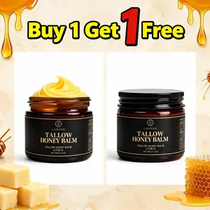 Buy one get one free - Beef Tallow for Skin – Grass Fed Face Moisturizer & Whipped Body Balm - Honey & Beeswax – Vitamin A, D, E, K Rich Cream - For All Skin Types Dry Sensitive Skincare