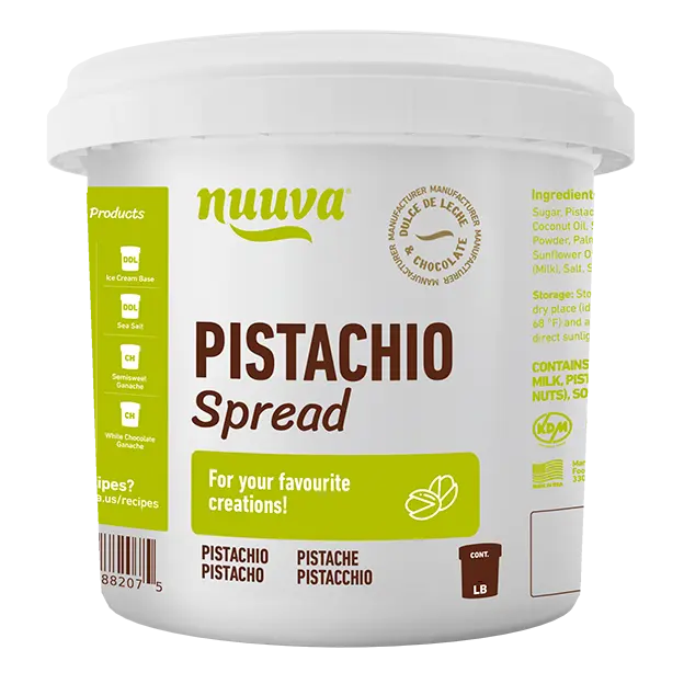 Pistachio Cream Spread for Dubai Chocolate Bars | Smooth Rich Pistachio Filling for Cakes, Cookies, Pastries & Desserts | Perfect for Viral Recipes | Gluten-Free | No High Fructose Corn Syrup | Kosher Certified