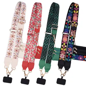 Clip and Go Crossbody Phone Lanyard, Adjustable Mobile Phone Strap with Zipper Pouch Wallet, Summervibes Fashion Accessory Gift for Mother's Day