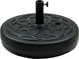 Water Filled 55LB Patio Umbrella Base Heavy Duty Round Patio Umbrella Base Stand for Outdoor