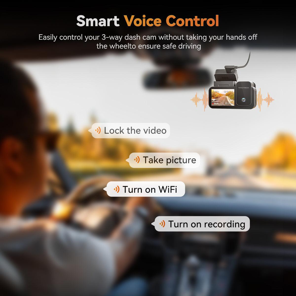 WOLFBOX X5 3 Channel Touchscreen WiFi Mini Dash Camera  TikTokShopHolidayHaul
