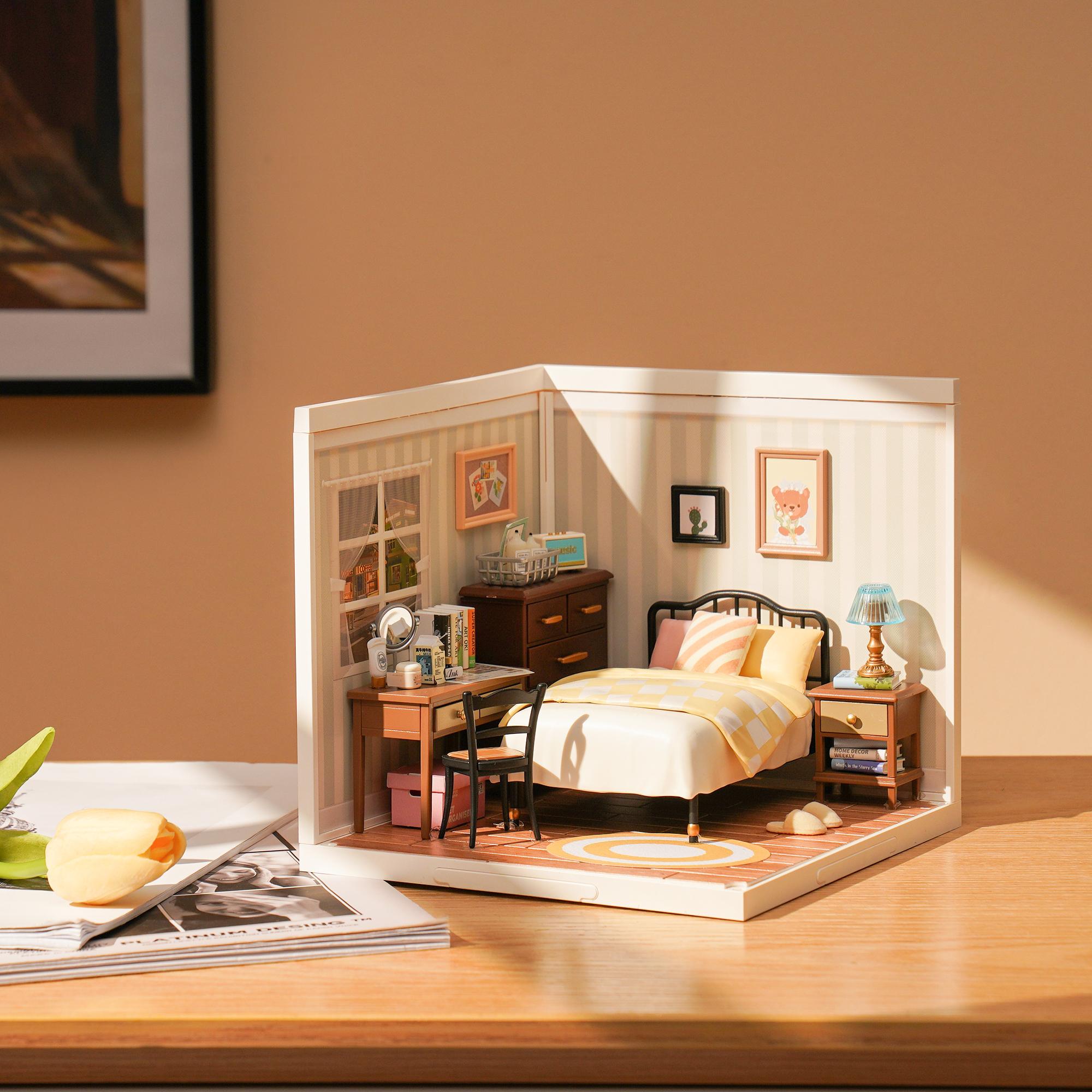 Rolife Sweet Dream Bedroom DIY Plastic Miniature House DW009