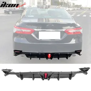 Rear Diffuser Lip for Toyota Camry LE XLE 2018-2024 Carbon Fiber Print PP