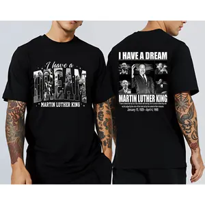 ✊   Double-Sided Black History Tour Tee, 100% Cotton MLK "DREAM LIKE KING" Graphic, Perfect BHM2026 & Birthday Gift! # TikTokShop. # ViralTees # TrendyTees # TikTokMadeMeBuyIt.