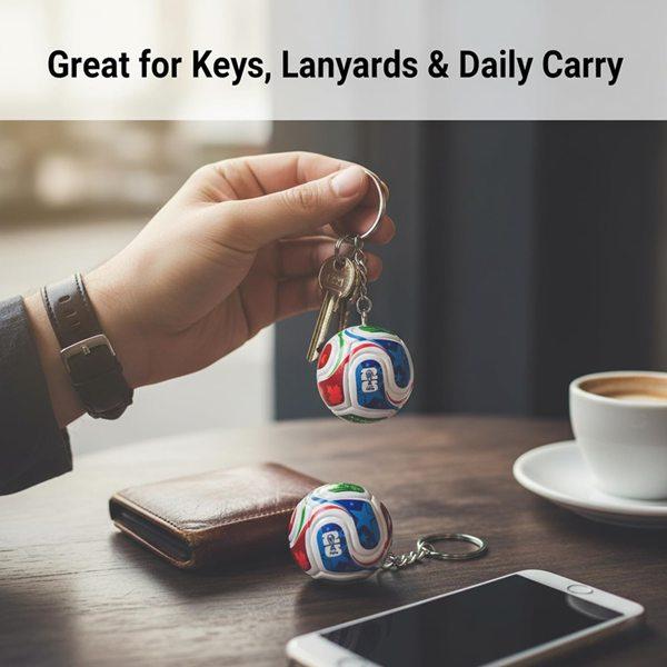 2026 World Cup Football Keychain Men's Sports Accessory Backpack Pendant FIFA Official Design Gift