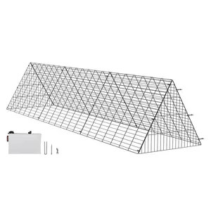 VEVOR Chicken Tunnels, 118.1 x 28 x 24.2 inch (LxWxH) Chicken Tunnels for Yard, Portable Chicken Tunnels for Outside Easy Installation, Chicken Coop Run, Suitable for Chickens, Ducks, Rabbits