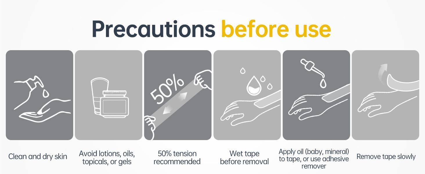 Dimora Kinesiology Tape 4 Rolls - Elastic Cotton Athletic Tape, 16.4 ft, 80 Pre-cut Tapes, Premium Tape for Muscle Pain Relief and Joint Support Mouth Tape Sport Mouth Dimora Kinesiology Tape 4 Rolls - Elastic Cotton Athletic Tape, 16.4 ft, 80 Pre-cut Tapes, Premium Tape for Muscle Pain Relief and Joint Support Mouth Tape Sport Mouth