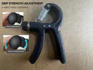 kg Grip Strengthener Exerciser – Adjustable Hand Grips Strengthener with Stainless Steel Spring for Strong Wrists, Fingers, Forearm,