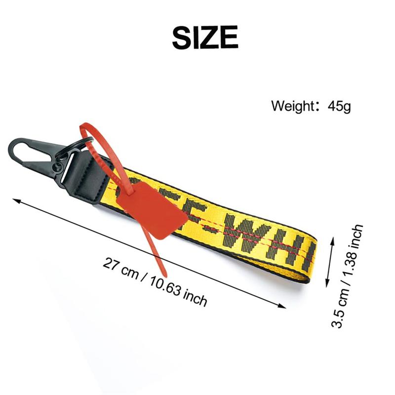 Keychain Lanyard Classic Herringbone Design Wristlet Strap Fabric Badge Holder Chains Thick Wide Bracelet Keyrings Canvas Stylish Jeans Decoration 10.2x1.4 Inches Comfortable Secure Durable Reliable Gift with Buckle