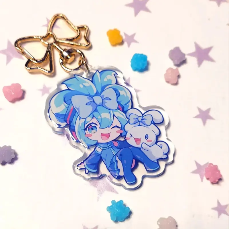 Cinnamoroll Miku Acrylic Charm Keychain Cinnamoroll Miku Acrylic Charm Keychain