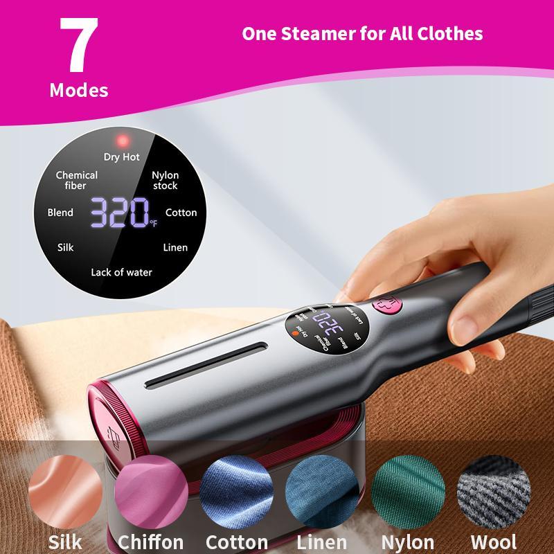 【Live Stream Exclusive】Dr.Flash 2-in-1 Steam Iron & Clothes Steamer Handheld Portable Garment Steamer Wrinkle Remover, Fast Heat-Up, Large Soleplate, 80ml Water Tank - Lightweight for Home, Travel, and Office Use