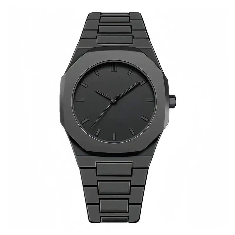 Unisex Matte Candy Color Octagonal Quartz Watch, 1-Piece Soft Rubber Integrated Band, Minimal Stick Index Dial, 2 Arabic Numeral Dial Styles, 30M Waterproof Lightweight Sports Casual Wristwatch for Men Women, Fashion Accessory for School Travel