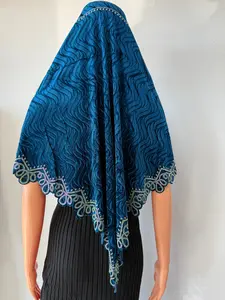 Mini Embroidered Velvet Khimar