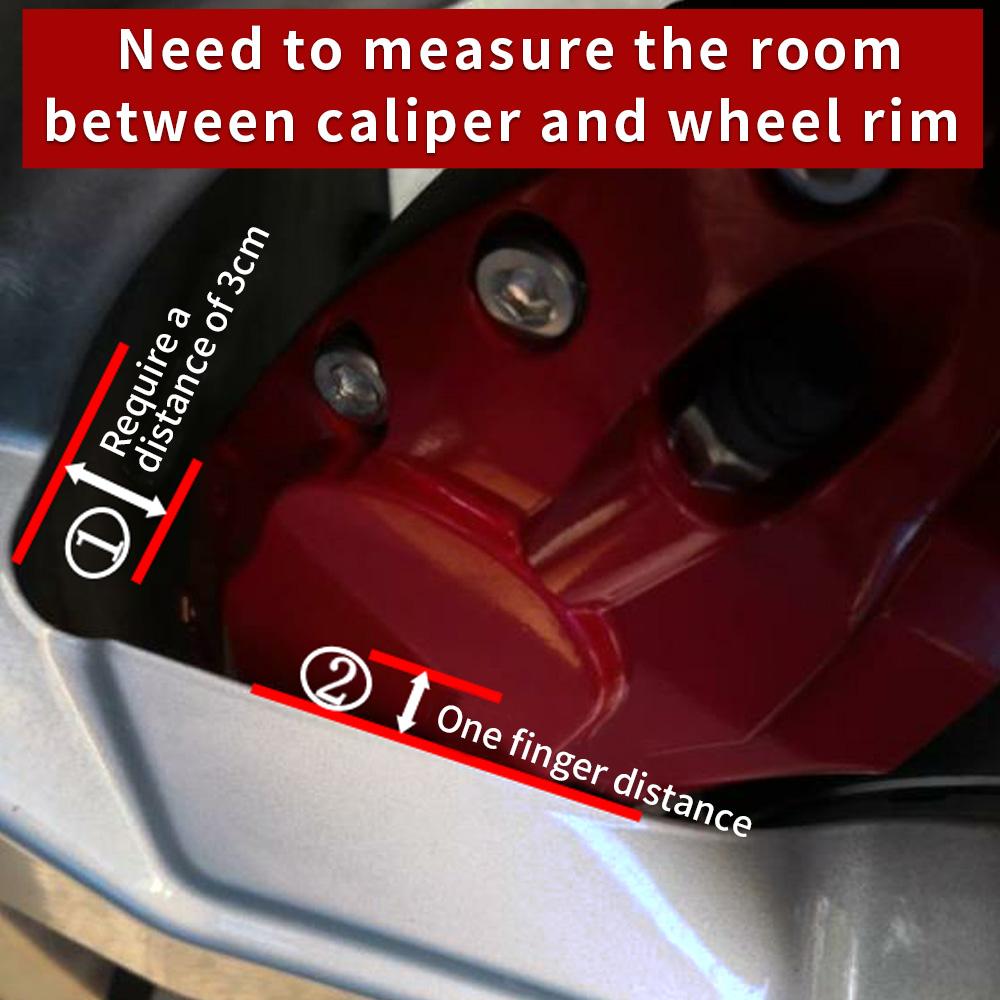 AOOA Racing Aluminum Custom-fit Covers for Front and Rear Calipers - Set of 4 Automotive Accessories