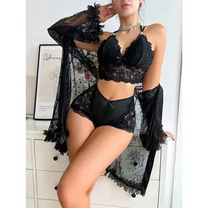 2025 Ladies' Lace Sleepwear Set Pajama Set