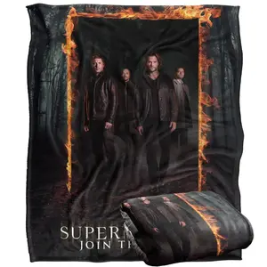 Supernatural Ultra Soft Flannel Blanket - Premium Flannel Material Cozy Warm Throw for Bed Sofa Office Travel Camping Mother's Day Valentine's Day Birthday Christmas Gift