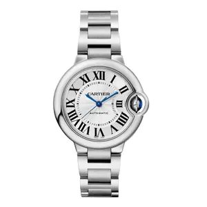 Cartier Ballon Bleu 33mm W6920071 Stainless Steel Automatic Watch, Silver Dial WHP039522