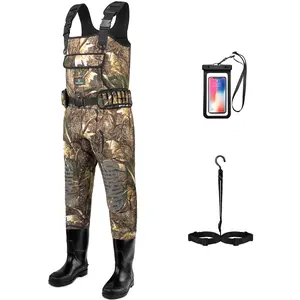Trudave Fishing Waders for Men, Chest Waders with Boots for Men & Women, 4MM Neoprene Waterproof Waders for Hunting & Fishing