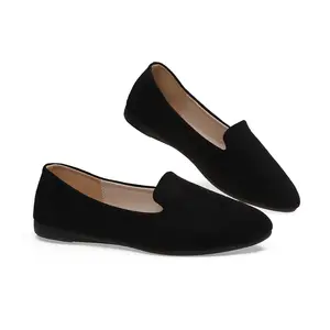 Women Casual Flat Shoes Comfortable Daily Slip-Ons Solid-Coloured Elegant Office Shoes Women Casual Flat Shoes Comfortable Daily Slip-Ons Solid-Coloured Elegant Office Shoes