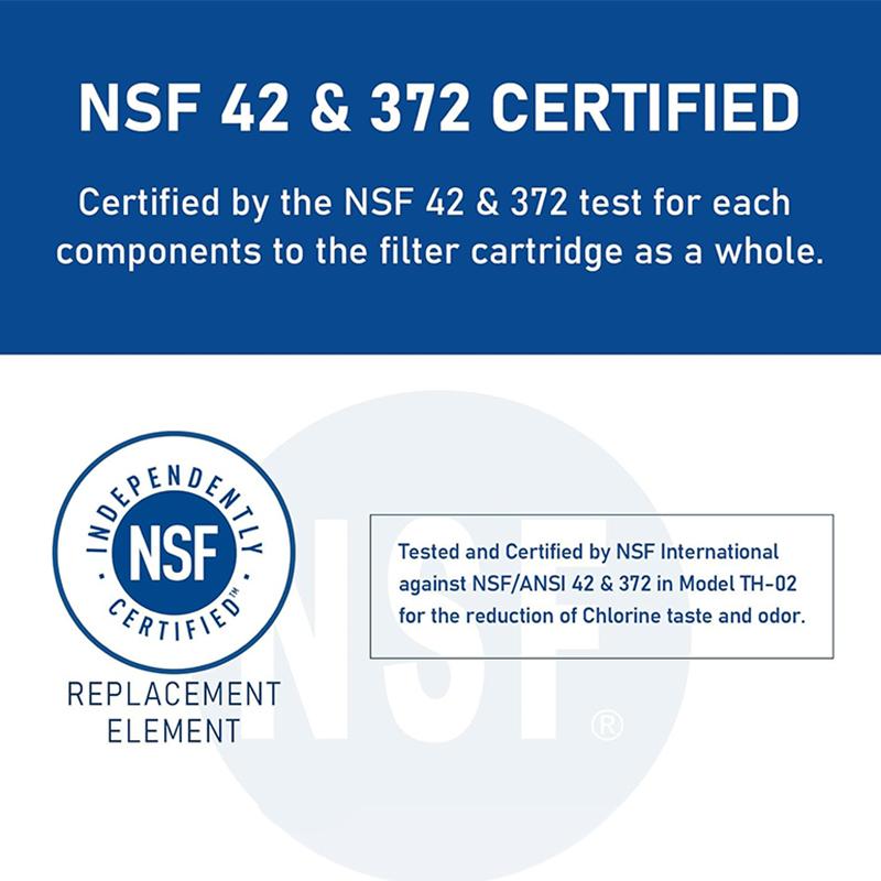 EveryDrop by Whirlpool EDR2RXD1 Refrigerator Water Filter 2,  Replacement for W10413645A, W10238154, NSF/ANSI 42 & 53 Certified, Reduces 28 Contaminants Including Lead & Pharmaceuticals – 6-Month / 200 Gallon