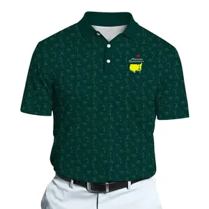 Vintage Masters Stickfigures Green Pattern 2026 Golf Polo Shirt All-Over Print Fan-made